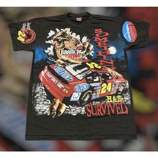 เสื้อ Ovp ลายการ์ตูน NASCAR JURASSIC PARK สไตล์ปี90s