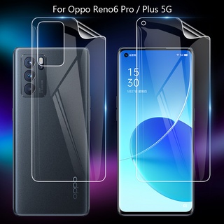 ฟิล์มกระจกนิรภัย Tpu แบบบางเฉียบสําหรับ Oppo Reno6 Reno 6 Pro Plus 5G
