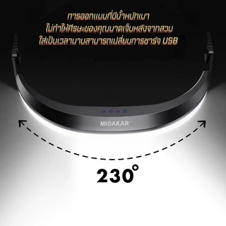 ไฟฉายคาดหัว LED COB แบบชาร์จได้,ไฟฉายคาดหัวสำหรับทำงานกลางแจ้งโคมไฟ LX-300