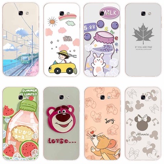 เคสโทรศัพท์ซิลิโคน TPU แบบนิ่ม สําหรับ Samsung Galaxy a7 2015 a7 2016 a7 2017 a7 2018