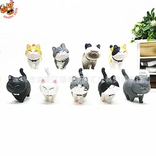 เลือกแบบ/สีได้😻😸โมเดลแมวอ้วนน่ารัก แมว โมเดล โมเดลแมว ฟิกเกอร์แมว ตุ๊กตาแมว ลูกแมว แมวกาชาปอง แมวอ้วน DC2