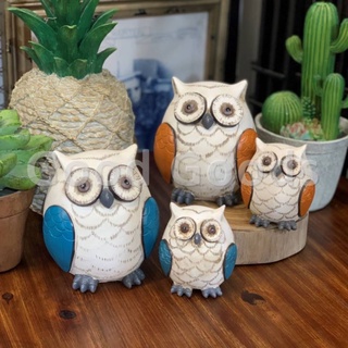 นกฮูกคู่ขวัญ​ นกฮูก 🦉 🦉 🦉 สำหรับตกแต่ง ของแต่งบ้าน แต่งร้าน พร็อพแต่งบ้าน พร็อพตกแต่ง พร็อพถ่ายรูป พร็อพประกอบฉาก