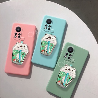 ใหม่ เคสโทรศัพท์มือถือ ซิลิโคนนิ่ม TPU ลายการ์ตูน พร้อมขาตั้ง สีเขียว สําหรับ infinix Hot 11S NOTE 10PRO 10 11S Hot 10S 10Play Hot11S