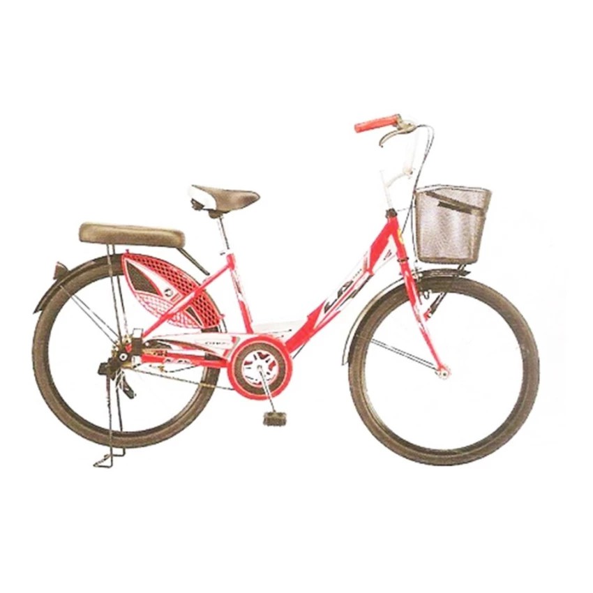 LA Bicycle จักรยาน รุ่น 20" City ล้อเหล็ก steel (Red)