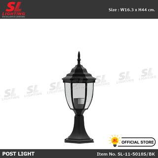 SL LIGHTING  | Post Light โคมไฟหัวเสา รุ่น SL-11-5018S/BK