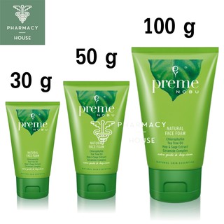 Preme Nobu Natural Face Foam พรีม โนบุ เนเชอรัล เฟซ โฟม ( เขียว )