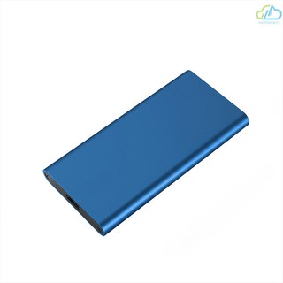 กล่องไดรฟ์ Type - C To Msata Ssd แบบพกพา Msata Ssd Usb 3 . 1 Msata Ssd Enclosure สีฟ้า