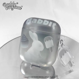 Buddy แท้ 💯 Gray rabbit  AirPods case ส่งฟรี ✅
