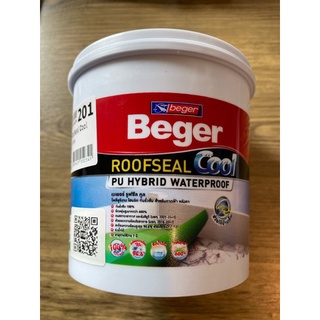 ROOFSEAL รูฟซีล สีกันซึม อะครีลิคทากันน้ำรั่วซึม ยี่ห้อBEGER เบเยอร์ สีขาว WHITE น้ำหนักบรรจุ1กก.