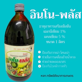 อินโน-พลัส 1ลิตร ธาตุอาหารรอง ธาตุอาหารเสริม ช่วยในการออกดอกและติดผล ในผัก ผลไม้ ไม้ดอก ไม้ประดับ