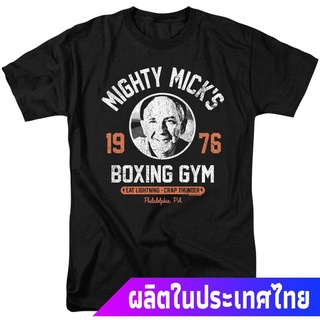 แขนสั้นcrew neckข้อเสนอพิเศษ มวย Rocky Mighty Micks Boxing Gym T Shirt &amp; Stickers (X-Large) teeคอกลม แฟชั่น  ผ้าฝ้ายแท้