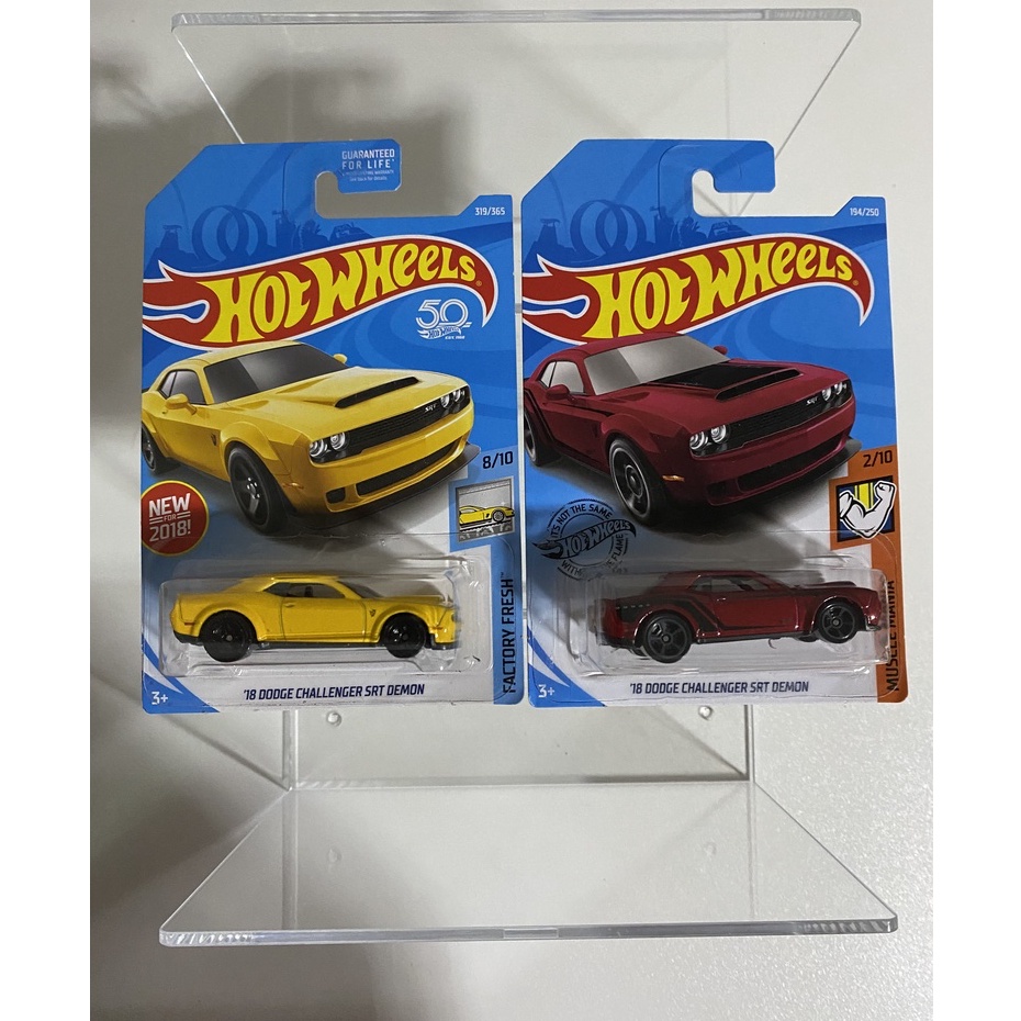 Hot Wheels 18 Dodge Challenger Srt Demon 2019 Muscle Mania 2 Of 10 Red