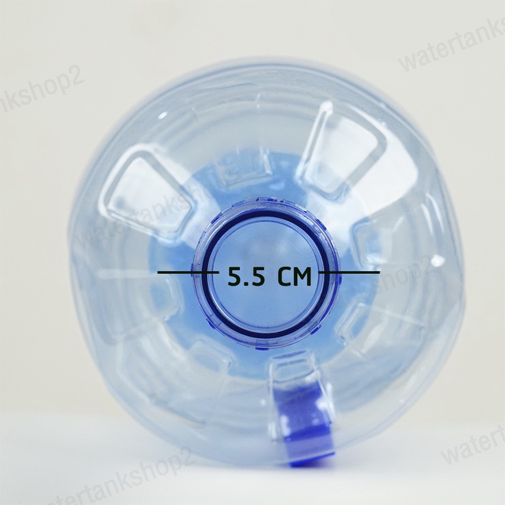 Watertankshop ถังน้ำ ถังน้ำดื่ม PET ขนาด 8 ลิตร มือจับ ถังฝาเกลียวสีน้ำเงิน - รูปที่ 3