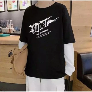 TS MEN เสื้อยืดแขนยาว เสื้อยืดคอกลม ใส่ได้ทั้งหญิงทั้งชาย มี2สี รุ่น0084