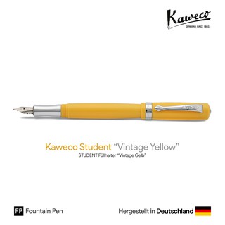 Kaweco Student "Vintage Yellow" Fountain Pen - ปากกาหมึกซึมคาเวโก้สติวเด้น รุ่นสีเหลืองวินเทจ