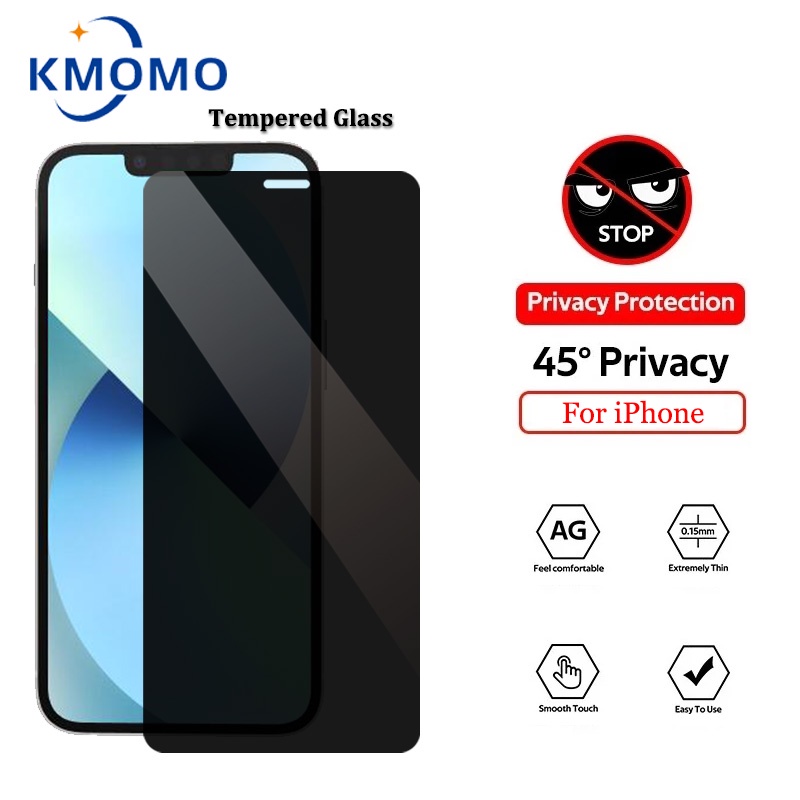 ฟิล์มกันมอง ฟิล์มกระจก กันมอง กระจกนิรภัย For iPhone 15 Pro Max 14 13 Mini 12 11 X Xr Xs 7 8 6 6s Plus 5 5s SE 2020