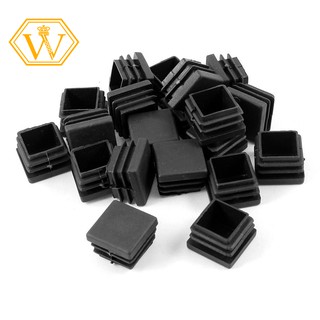 🌀Stock🌀20 Pcs Plastic Square Blanking End Caps Tube Inserts 25mm x 25mm