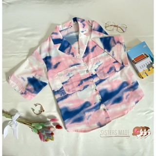 (พร้อมส่ง) -Sistersmade Poppy Hawaii Shirt- เสื้อเชิ้ตทรงฮาวาย Oversize นิดๆ แขนสั้น แต่งกระเป๋าหน้า ผ้าคอตตอนญี่ปุ่น