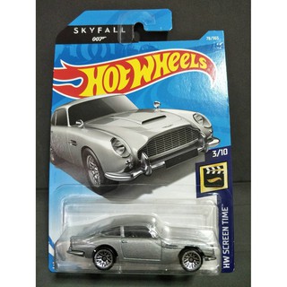 รถเหล็ก Hotwheels ASTON MARTIN 1963 DB5 SKYFALL007 (lb41)