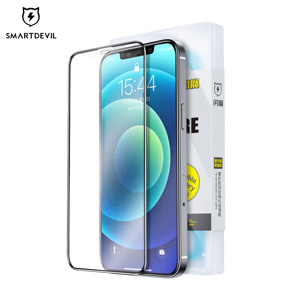 SmartDevil COD+1 เดือน สงคราม กระจกนิรภัยกันรอยหน้าจอ ผิวด้าน ลายปีศาจ 9D สําหรับ iPhone 13 pro max 