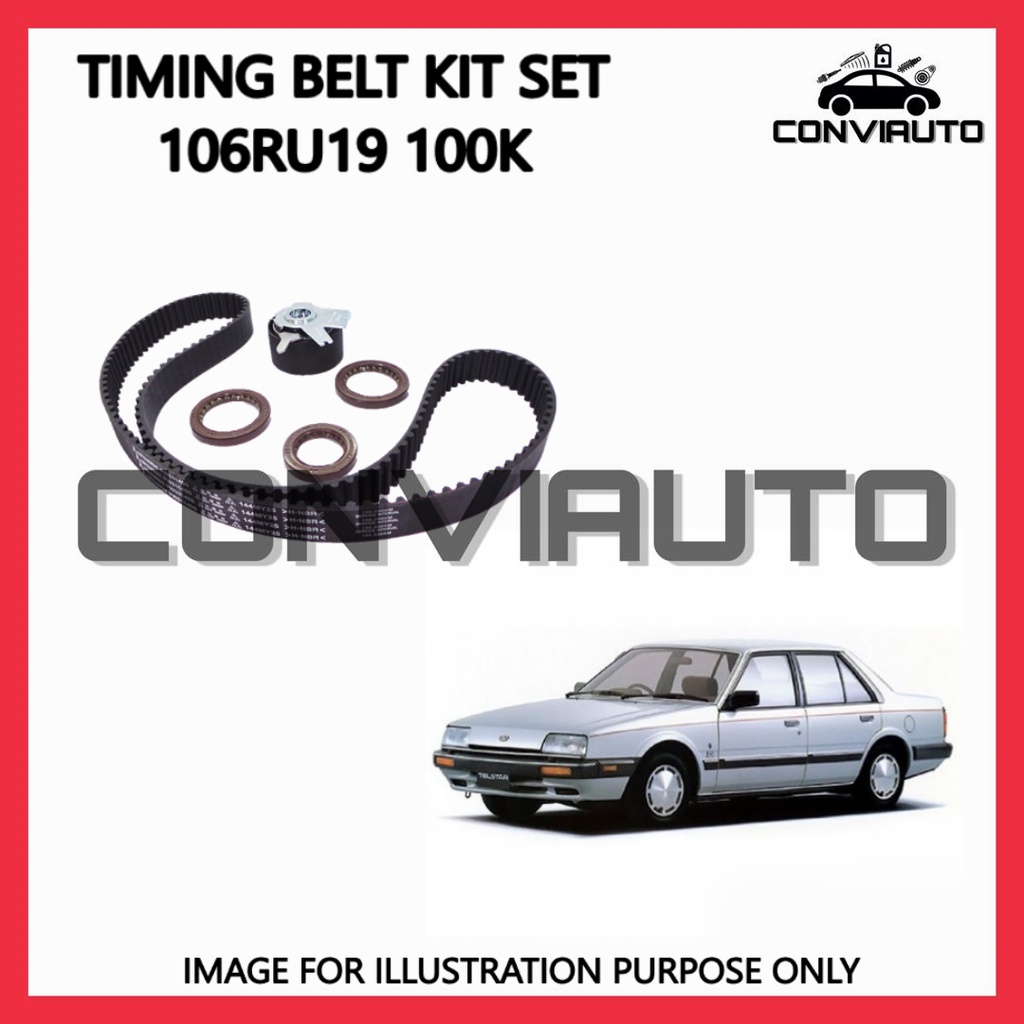 FORD TELSTAR 1.8 1984 ~ 106RU19 TIMING BELT SET 100,000KM (F8Y8-12-205G-SET) CONAUTOSTAR