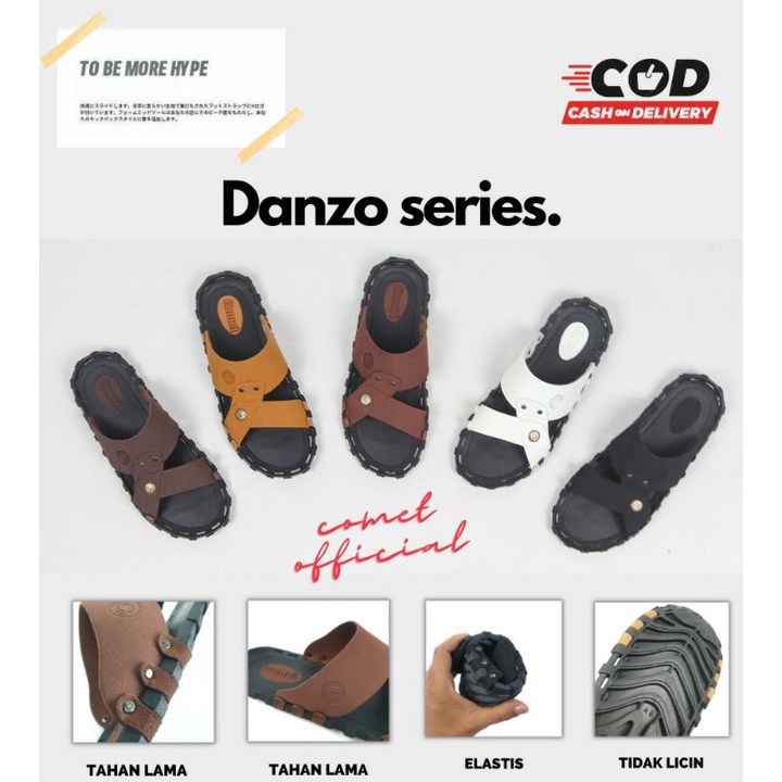 Comet sandals - รองเท้าแตะหนังผู้ชายเฉพาะที่ขายดีที่สุด Danzo Series รองเท้าแตะระดับพรีเมียมคุณภาพนํ