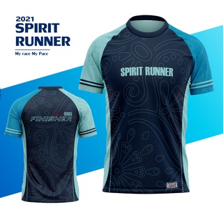 เสื้อกีฬารุ่น SPIRIT RUNNER สีกรม (ลดราคาพิเศษ)