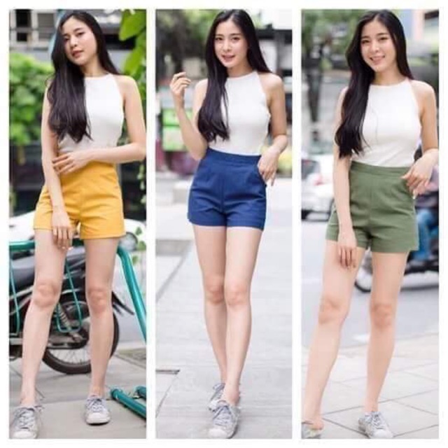 กางเกงขาสั้น • ผ้าลินินสีขาว - Gen 2