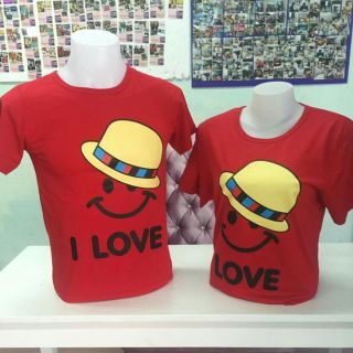 ส่งฟรี เสื้อครอบครัว เสื้อคู่ เดี่ยว แก๊งค์