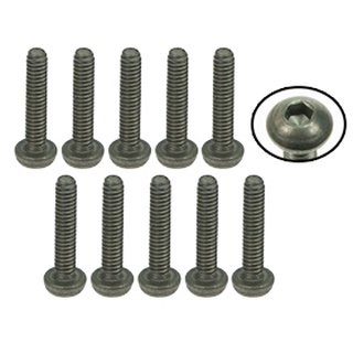 3Racing TS-FSM210M M2 x 10 Titanium Flat Head Hex Socket - Machine (10 Pcs)