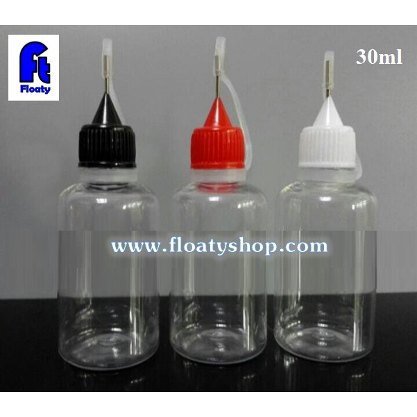 30ml ขวดหยดใส หัวเข็ม ใส่ของเหลว น้ำยา น้ำมัน