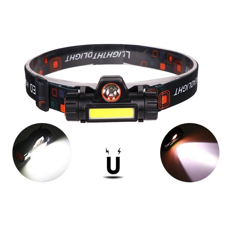 (082)ไฟฉายคาดหัวQ5 ฟฉายคาดหัว Q5+COB 1500LM YC129 USB Rechargeable Mini Headlight ไฟคาดหัว คุณสมบัติ