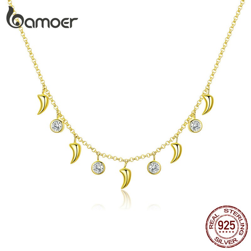 BAMOER Ivory Necklace 925 Silver BSN131