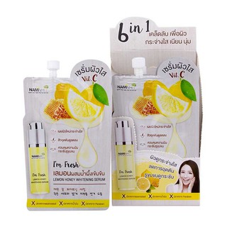 Nami Im Fresh Lemon Honey Whitening Serum 7g. x 6pcs แอม เฟรช เลมอน ฮันนี่ ไวท์เทนนิ่ง เซรั่ม