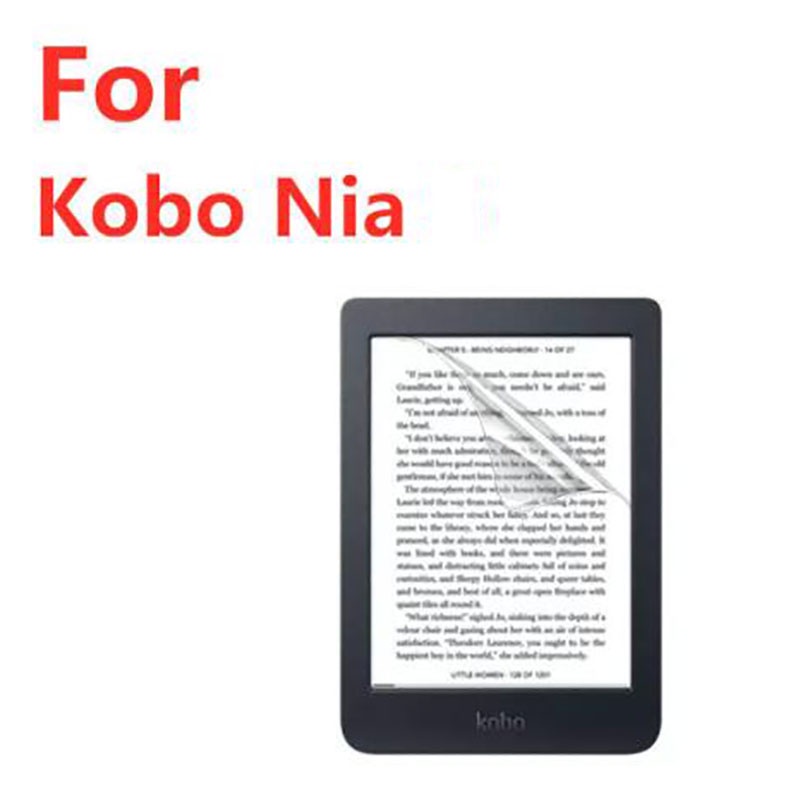 ฟิล์มกันรอยหน้าจอใสสูงสําหรับ Kobo Aura Edition 2 H2O 2017 Glo Libra Nia 6 Clara HD พลาสติกอ่อนฟิล์ม