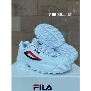 รองเท้าผู้หญิงFILA White รองเท้าผ้าใบผู้หญิง ลายFila สีขาว มี4แบบ รองเท้าผ้าใบแฟชั่นผญ ✅Size37-40eu สินค้าพร้อมส่ง/ส่งไว