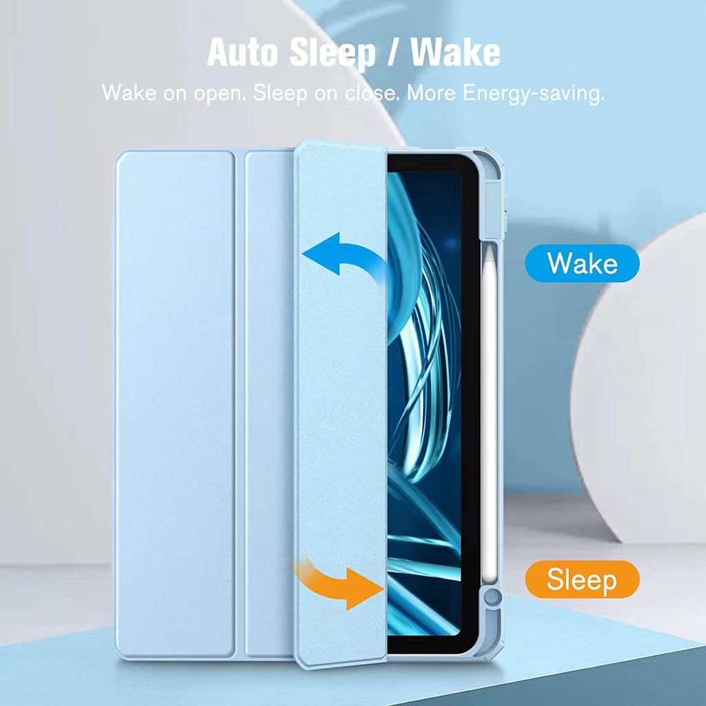 พร้อมจัดส่ง HD ด้านหลังโปร่งใส วัสดุอะคริลิค 10th Air4 air5 Air6  pro11 mini4/5/6 ชาร์จปากกาด้านขวา gen9 gen8 gen7 6 - รูปที่ 2