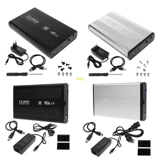 Btsg กล่องเคสฮาร์ดดิสก์ไดร์เวอร์ 3.5 นิ้ว Usb2.0 Usb3.0 Sata