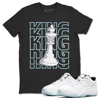 [S-5XL]เสื้อยืด คอกลม พิมพ์ลาย King Match11 "Legend Blue" สไตล์คลาสสิก สีดํา สีขาว