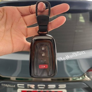 เคสโลหะอัลลอยรีโมทรถ Toyota Cross GR  2022 แบบ 2 ชั้น Double-Layer Metal Aluminum Alloy Key Cover  CHR, Camry, Altis