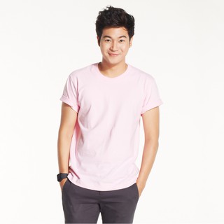 เสื้อยืดทนทาน Cotton100% สีชมพู TS07 - Polomaker