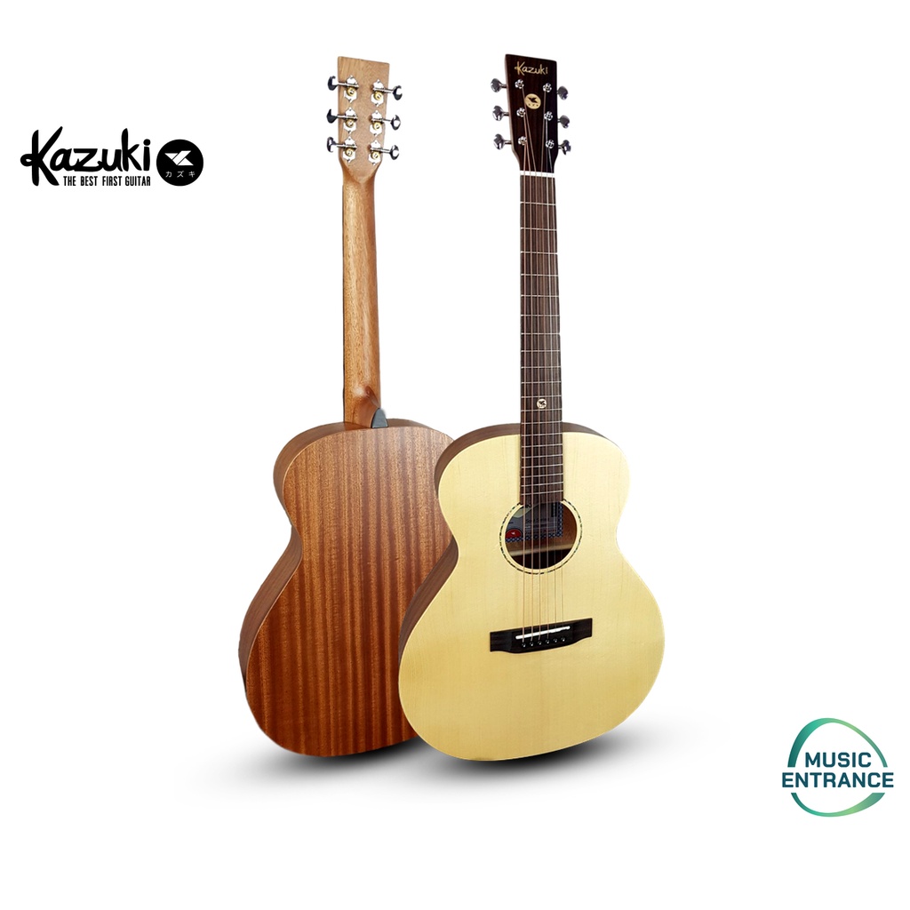 Kazuki รุ่น SOUL-36GS กีต้าร์ โปร่ง 36 นิ้ว Top Solid ( สำหรับ มือใหม่ ฟรี ปิ๊ก ที่เก็บปิ๊ก กระเป๋า 