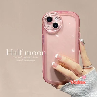 เคสนิ่ม แบบใส ป้องกันกล้อง สีแคนดี้ สําหรับ iPhone 14 Pro Max 14 Plus 12 Mini 11 Pro Max