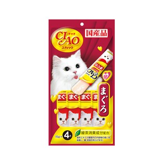 ขนมแมวเลีย CIAO Cat Stick Tuna Maguro in Jelly 15 g. (4 pcs./Pack)