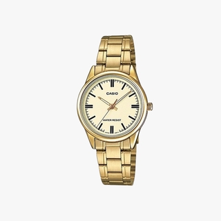 [ประกันร้าน] CASIO นาฬิกาข้อมือผู้หญิง Standard Gold รุ่น LTP-V005G-9AUDF-S