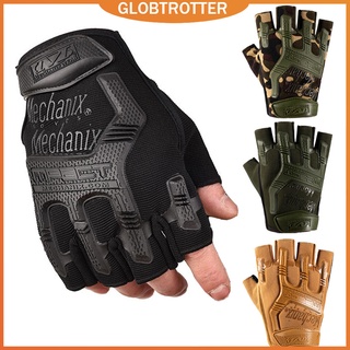 Globetrotter COD【สินค้าเฉพาะจุด】ถุงมือซิลิโคน แบบครึ่งนิ้ว กันกระแทก คุณภาพสูง สําหรับผู้ชาย ขี่จักรยานยนต์ เล่นกีฬา