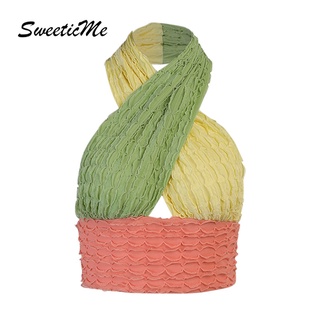 Sweeticme ใหม่ เสื้อสายเดี่ยว คอวี ขนาดเล็ก เซ็กซี่ สีตัดกัน สําหรับผู้หญิง 2022