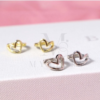 Kor Heart - earring 925 sterling best quality ต่างหูเงินแท้