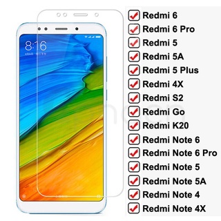 ฟิล์มกระจกนิรภัยกันรอย 9D สําหรับ Redmi Note 6 5 5A 4 4X Pro สําหรับ Xiaomi Redmi 5 Plus 5A 6 6A 4X S2 Go K20