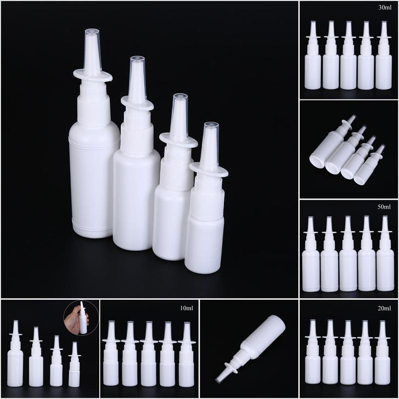 purpleredto-5pcs-empty-nasal-spray-bottles-pump-sprayer-mist-nose